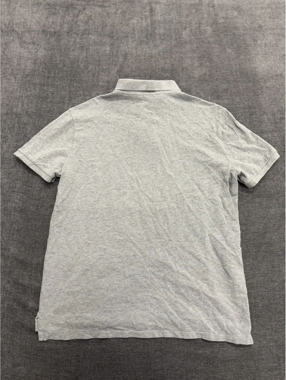 Polo Ralph Lauren Custom Slim Fit Gray Polo Shirt, Size Large